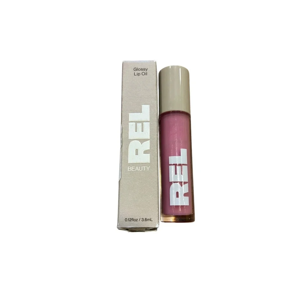 REL Beauty Glossy Lip Oil Sandy Hydrating Tinted Gloss Full Size New
